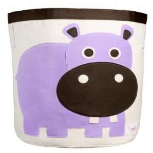  3 sprouts Storage Bin in Purple Hippo Baby