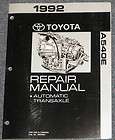 1992 Toyota A540E Transaxle Transmission Service Repair Manual Camry
