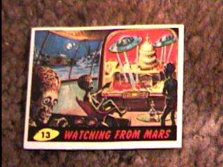 MARS ATTACKS #13 TRADING CARD 1962 TOPPS  