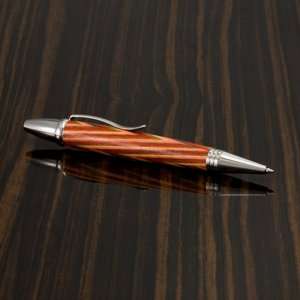   Colori Orange Wood Laminate Ballpoint Pen by Barnes 