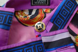 Vintage Atelier Versace Couture Silk Shirt RARE Canova Amore Psyche 