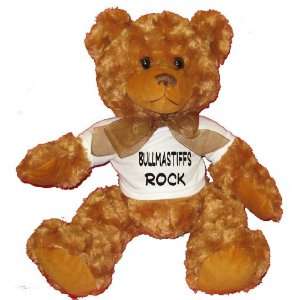  Bull Mastiffs Rock Plush Teddy Bear with WHITE T Shirt 