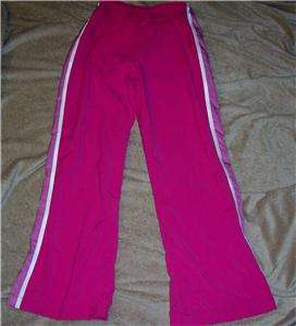   Girls size M (10 12) Cute Nike Lined Athletic Pink Track Pants  