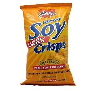  Low Fat Soy Crisps   Baked Soy Chip Snack Lightly Salted 