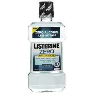 Listerine Zero Antiseptic Mouthwash Clean Mint 16.9 oz (Quantity of 5)