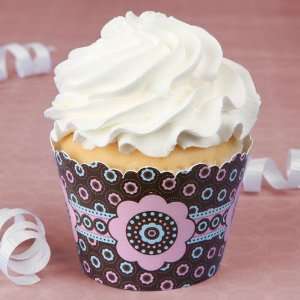    Trendy Flower   Bridal Shower Cupcake Wrappers Toys & Games