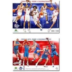  Pistons Upper Deck 04 NBA Champ. Commemorative Card 