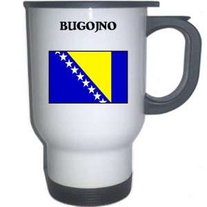    Bosnia   BUGOJNO White Stainless Steel Mug 