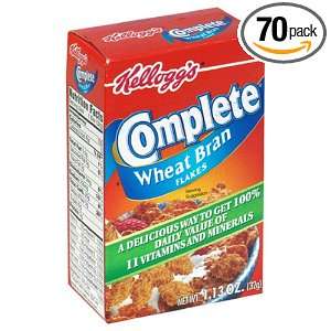 Complete Bran Flakes Cereal, 1.13 Ounce Single Serve Packs (Pack of 70 