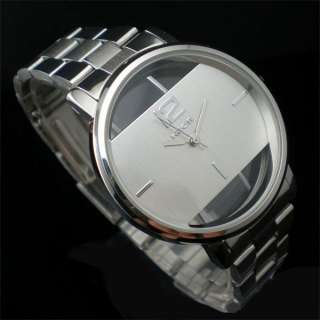 Elegant Super Cool Stainless Steel Men Lady Wrist Watch  
