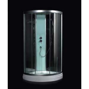   Tray, Glass Shower Panel and Ceiling Rain Shower   