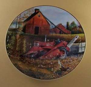 Autumn Flush FARMALL FAMILY Plate Tractor Pheasant MIB  