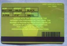 Resident Evil 5 Tricell ID Card Plastic Cards cosplay  