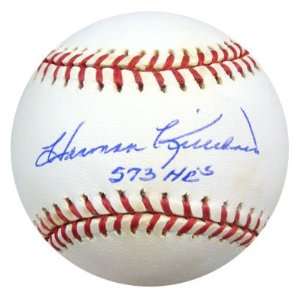 Autographed Harmon Killebrew Baseball   AL 573 HRs PSA DNA #G52793 