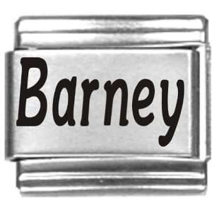  Barney Laser Name Italian Charm Link Jewelry