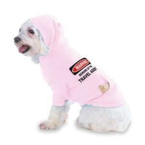  TRAVEL AGENT Hooded (Hoody) T Shirt with pocket for your Dog or Cat 
