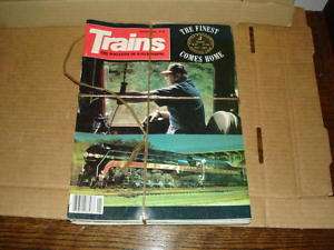 12 ISSUES OF TRAINS MAGAZINE   1983  