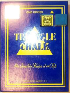 BLUE CHALK, Triangle Brand, 1 Gross 144   BLUE Color  