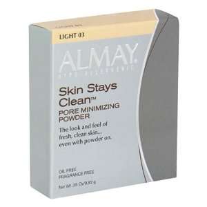  Almay Skin Stays Clean Powder, Light   .35 oz Beauty