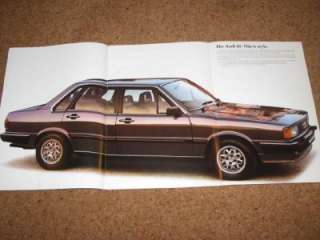 1983 AUDI 80 BROCHURE   CL   GL   CD   Turbo D  