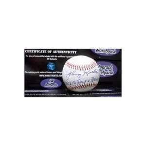   Signed MLB Baseball inscribed Last Pitch To Jackie Robinson 56 WSC