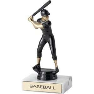  Baseball Trophies   6â€ Black Uniformed Baseball Trophy 
