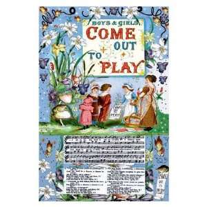   Buyenlarge Boys & Girls Come Out to Play 20x30 poster