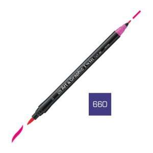  ZIG Art and Graphic Twin Tip Brush Marker Pen 660 Deep 