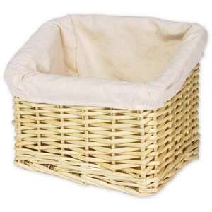  West River Baskets Small Willow Basket with Liner