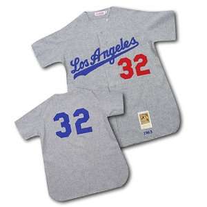  Authentic 1963 Sandy Koufax Road Jersey By Mitchell & Ness Large