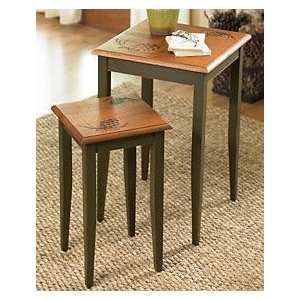  Pinecone Nesting Tables   Set of 2