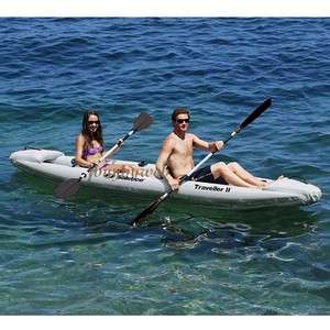 Solstice 29520 Traveller Inflatable 2 Person Kayak NEW  