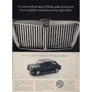   Sedan Radiator Grille BMC Car   Original Print Ad