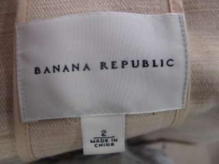 Banana Republic Beige Long Sleeve Double Breasted Short Jacket 2 