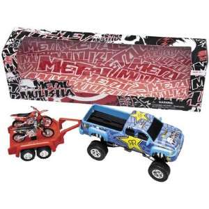   Metal Mulisha Diecast Toys Truck/Trailer/2 Bikes 132 Toys & Games