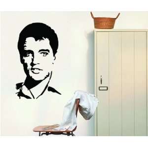  Large Elvis Presley Black and White Wall Sticker Decal for Bedroom 