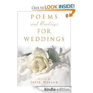 Poems and Readings for Weddings Julia Watson  Kindle 