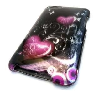  Apple iPOD TOUCH ITOUCH BLACK HERAT DOTS BUTTERFLY 