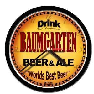  BAUMGARTEN beer and ale cerveza wall clock Everything 