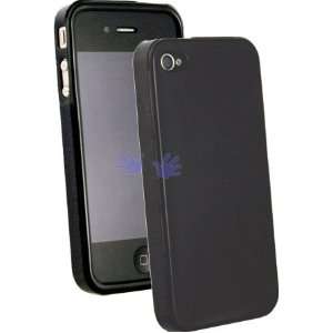  IGg Solid TPU iPhone 4 Case   Solid Black Cell Phones 