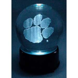  Clemson Tigers Etched Logo Crystal Ball