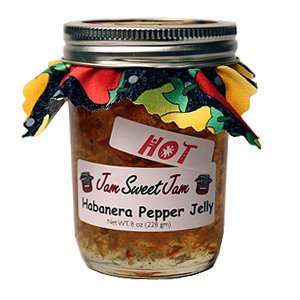 6pk Habanera Pepper Jelly Gourmet Food, If you like sweet, sour, mild 