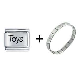  Name Toya Italian Charm Pugster Jewelry