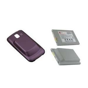  OEM LG Vortex VS660 Extended Battery and Purple Door  