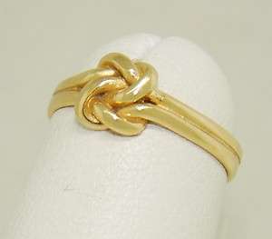 Retired James Avery Lovers Knot Ring 14kt Gold  
