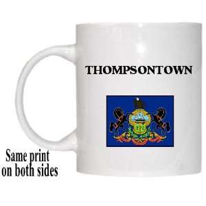   US State Flag   THOMPSONTOWN, Pennsylvania (PA) Mug 