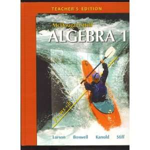    Mcdougal Littell Algebra 1 [Teacher Edition] Ron Larson Books