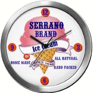  SERRANO 14 Inch Ice Cream Metal Clock Quartz Movement 