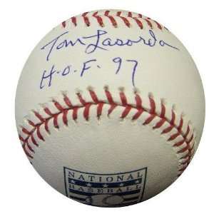  Tommy Lasorda Signed Baseball   with HOF 97 Inscription 