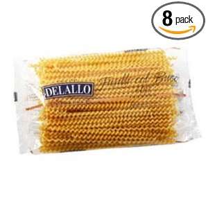 Delallo Fusilli Col Buco Pasta, 16 Ounce Packages (Pack of 8)  